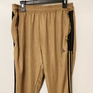 Adidas Men's Trio 19 Track Pants Tappered ZIp Leg Brown/Black SIZE Xlarge